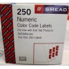 Smead DCC Color-Coded Numeric Label, 1, Label Roll, Color Blue,