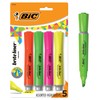 BIC Brite Liner Grip XL Highlighters, Chisel Tip, 4-Count Pack