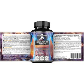 Curcumin 95 + Piperine 302mg per Capsule, High Strength Turmeric Root Extract 95%, 120 Vegan Capsules, 4 Months Supply, for Optimal Digestion and Enhanced Absorption by Apollo's Hegemony