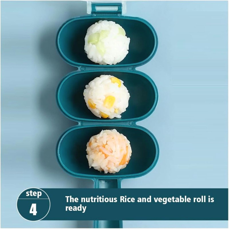2PCS Rice Ball Maker Kit: Colourful DIY Sushi & Bento