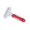 EHASO Durable Dog Detangling with Red Teeth Approx. 9 cm
