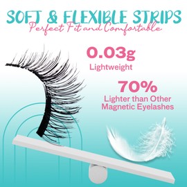 GEMERRY Magnetic Eyelashes with Applicator No Glue Needed Soft Magnetic Lashes Natural Look Eyelash Kit DIY at Home