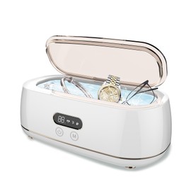 Digital Ultrasonic Jewelry Cleaner Machine with LED Display, Professional Sonic Cleaning for Rings, Watch, Portable and Mini Cleaner