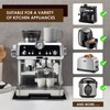 Baemin Acrylic Appliance Slider with Rubber Wheels, Sliding Tray for
