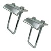 4 Pack Strut to Beam Clamp with Square U-Bolt and