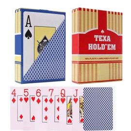 Playing Cards,Deck of Cards,Playing Card 2 Pack,Poker Cards Professional Set,Jumbo Index Large Print Playing Cards for Adults Seniors,Card Games for Family Game Night Party (Red and Blue)