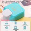Taicols 3-in-1 Corner Rounder, 3-in-1 Corner Rounder Punch R4/R7/R10mm Round