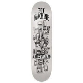 Toy Machine Skateboard Deck Willard City White 8.38" x 32"