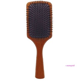 PinkmeC Square Wooden Comb Paddle Brush Scalp Massage Large for Tangled Hair