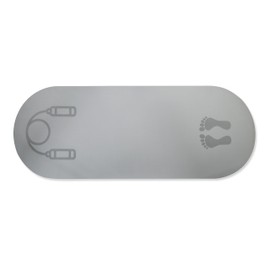 Trademark Innovations Jump Rope Mat Outdoor Jumping Rope Mat Padded Exercise Mat Jump Rope Mat Indoor Gray