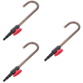 POPETPOP 3 Pcs Bent Aquarium Cleaning Tools Aquarium Vacuum Pump Fishing Tank Supply Tool Aquarium Vacuum Plastic Hooks for Hanging Water Supply Device Fish Tank Water Purifier