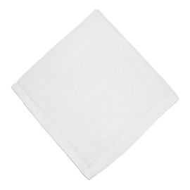 CTM Linen Hemstitched Wedding or Christening Handkerchief, White