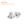 QUARKZMAN #8-32x1/4 Inch Flat Countersunk Socket Cap Screws 100 Pieces