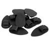 X AUTOHAUX Car Floor Mats Fixing Clips Non-Slip Buckle Black