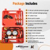 maXpeedingrods Cylinder Leak Down Tester Kit, Gasoline Engine Compression Tester,