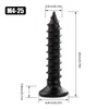 STARVAST 100pcs Phillips Modified Truss Head Wood Screws, Black Stainless