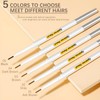 Eyebrow Pencil Black,1.5mm Micro Brow Pencil Dual-Ended,Waterproof Eyebrow Pencils with