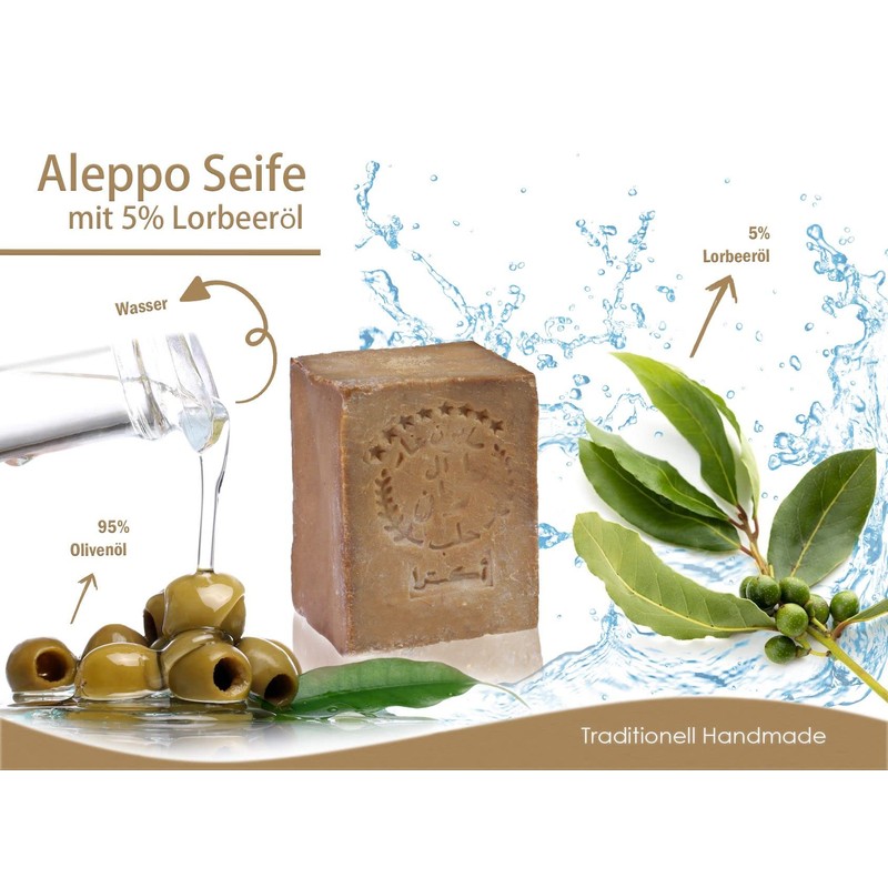 TUMELO Original Aleppo Soap 4 x 200 g (800 g)