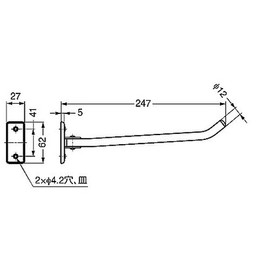 Sugatsune Industries HM-250V HM-250V Lamp Stamp, Stainless Steel, Hanger Mate