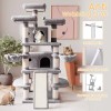 CA&T 68 Inches Multi-Level Large Big Cat Tower Cat Activity