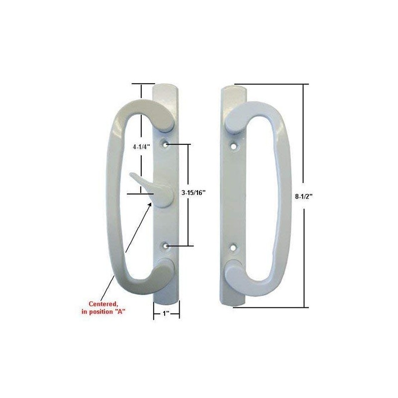TechnologyLK STB Sliding Glass Patio Door Handle Set, Mortise Type,