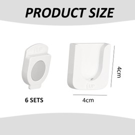 6-Piece Magnetic Holder, Remote Control Holder, Wall Mounted Magnetic Buckle, Sticky Wall Buckle, Multifunctional Holder