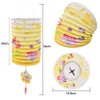 BUZIFU Pack of 12 Chinese Paper Lanterns 33 cm Paper
