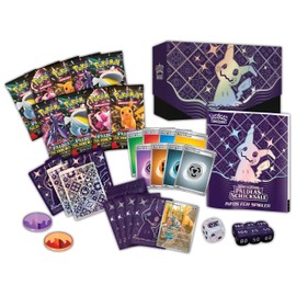 Pokémon - Trading Card Game: Top Trainer Box Crimson & Purple - Paldea's Fates (9 Booster Packs, 1 Holographic Full Screen Promo Card & Accessories)