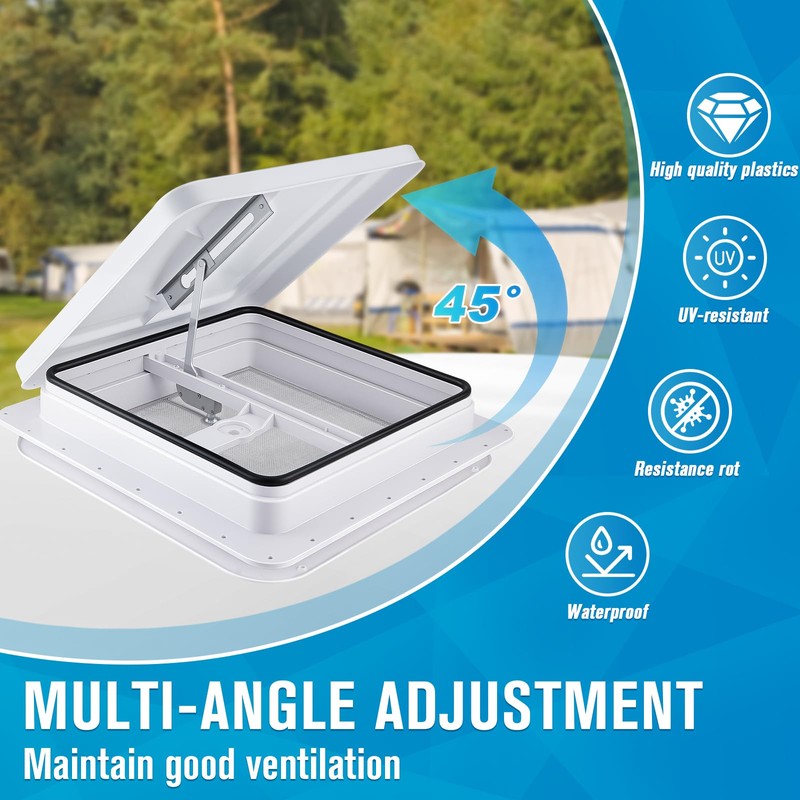 GDDGHS 14x14“ RV Roof Vent for Camper Trailer