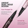 Curved Eyebrow Pen, 2 in 1 Dual Ended Microblading Eyebrow