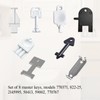 （8PCS） Dispenser Key Set for Most Popular Paper Towel，Toilet Paper，Soap