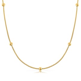 Made by Nami Women's Gold Glasses Chain 70 cm Surgical Stainless Steel Hypoallergenic Waterproof Jewellery Boho Jewellery Summer Accessories, gold