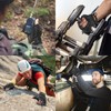 HANDLANDY Fingerless Work Gloves for Men Women, Padded, Non-Slip, Shockproof,