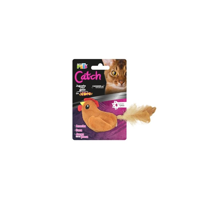 Fancy Pets Juguete para Gatos Vibro Catch Gallina