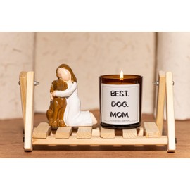 Best Dog Mom Candle, Dog Mom Gifts for Women - Lavender & Eucalyptus, Crafted by Natural Soy Wax & Natural Essential Oils