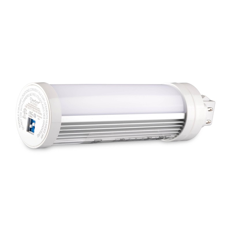 Maxlite 6PLG24QCS 6W LED Plug in Lamp, CCT Selectable, Non-Dimmable,