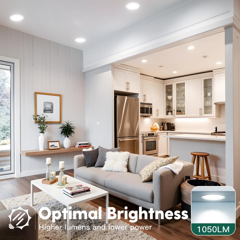 12 Pack 4 Inch 5CCT Ultra-Thin LED Recessed Ceiling Light