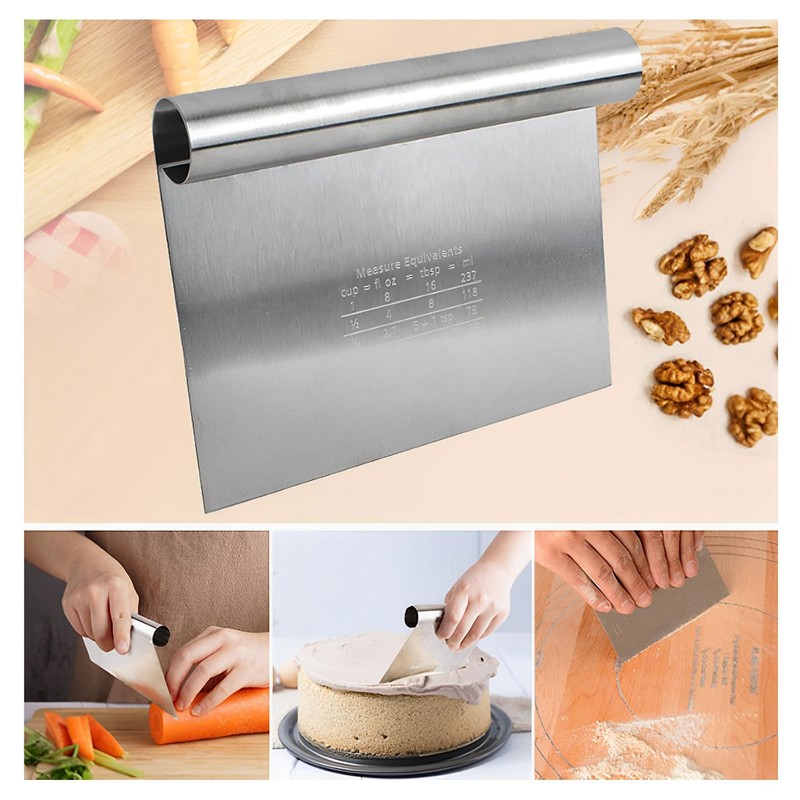 DBAILY Dough Card, Kitchen Scraper, Set of 6, Dough Scraper,