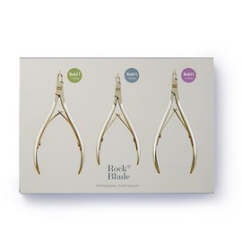 Rockblade cuticle nipper 3-piece premium set / 락블레이드 큐티클 니퍼 3종 프리미엄세트