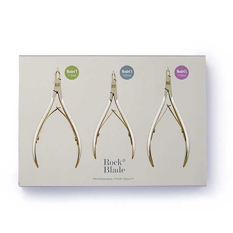 Rockblade cuticle nipper 3-piece premium set / 락블레이드 큐티클 니퍼
