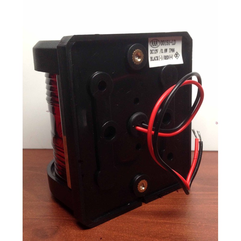 Pactrade Marine Boat Pontoon LED Navigation Light Black ABS Plastic