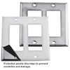 Bryant Electric SS8 1-Gang, 1-Duplex, Standard Size 302/304 Stainless Steel