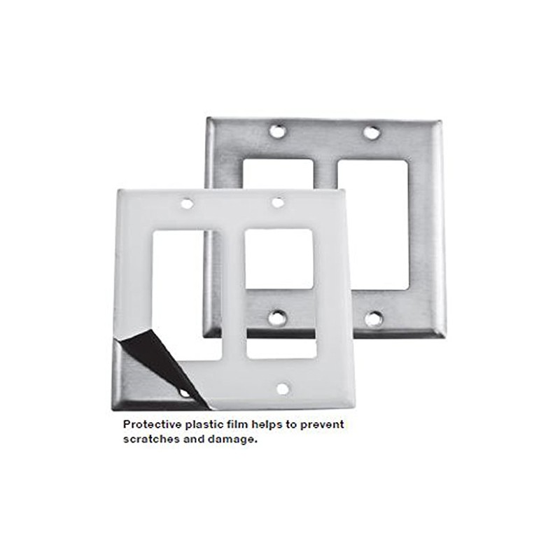 Bryant Electric SS8 1-Gang, 1-Duplex, Standard Size 302/304 Stainless Steel