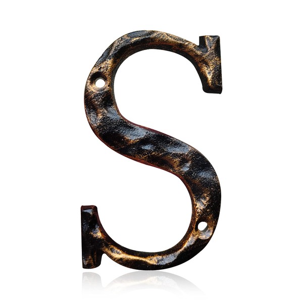 5.5 Inch House Numbers & Letters, Highly Visible Cast Iron