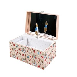 Trousselier 6260565 Children's Jewellery Box Peter Rabbit Music Box with Music and Dancing Figure