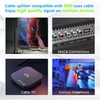 Coaxial Cable Splitter 2 Way, Coax Splitter Support 5-2400MHz, Digital