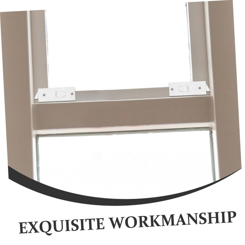 KONTONTY 2 Pair Window Stopper Sliding Door Latches Hardware Sash
