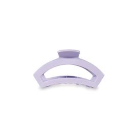 TELETIES - Tiny Open Claw Clip - Strong Grip, Bendable Teeth, Comfortable Cutout Design - Ideal for Long, Thick, Curly, or Wavy Hair - For All Hair Textures - Spring Collection - Lilac