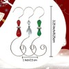 WEIBIAO Christmas Ornament Hooks - Silver Wire Hooks, Acrylic Jewelry