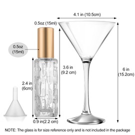 Zingso Cocktail Atomizer Coffee Bean Spritzer, Coffee Bean Spray Bottle for Absinthe Vermouth, Refillable Perfume Atomizer RDT Spray Bottle Bitters Bottles for Cocktails (2pcs-Gold + Silver)
